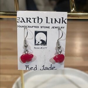 Red Jade Earrings